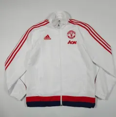 アディダス MANCHESTER UNITED FC 白 ウィンドブレーカー 100