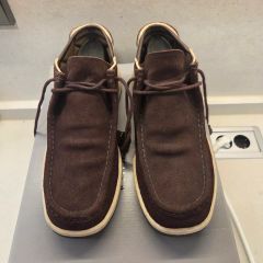 LOEWE スエード モカシン ブラウン カンポ ボートシューズ サイズ40