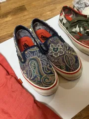 VANS Nigel Cabourn Classic Slip-On LX ペイズリー ヴィンテージ ブルー