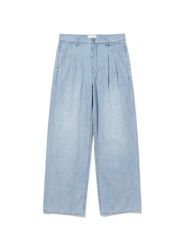 SKYLRK オシャレ ロゴ PLEATED デニムジーンズ 日本未入荷 - メルカリ