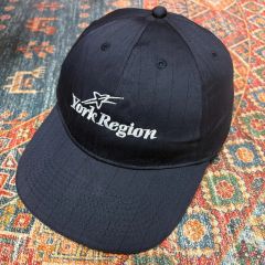 レア当時物80s90sビンテージ紺トラッカーワークキャップUSA企業
