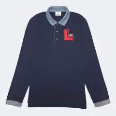 ラコステ メンズ 長袖 カラーTシャツ ピケTシャツ 95サイズ