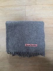 Acne Studios グレー マフラー ウール100% - メルカリ