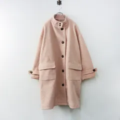 新品 サマンサモスモス Samansa Mos2 SM2 ウールライクスタンドネックコート F‖ピンク アウター ジャケット 上着【2400014932577】