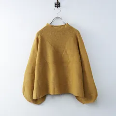 美品 大きいサイズ フランシュリッペ franche lippee 後ろリボンニット FL5＼キャメル プルオーバー ハイネック【2400014929782】のサムネイル