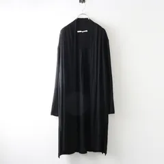 自由区 オンワード樫山 ANOTHER DOOR掲載 テンセルカシミヤスムース ロングカーディガン 38＼ブラック 羽織り【2400014938180】