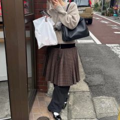 Chopova Lowena カラビナプリーツスカート オレンジ M-Lサイズ - メルカリ