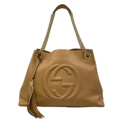 GUCCI(グッチ) ショルダーバッグ ソーホー 536196 ライトブラウン レザー