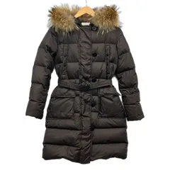 MONCLER(モンクレール) ダウンコート サイズ00 XS レディース MESSINA(メッシーナ) ダークブラウングレー 長袖/冬