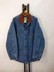 Carhartt カーハート デニム ウォーク チョア ジャケット c59 ブラウン コーデュロイ カラ コート