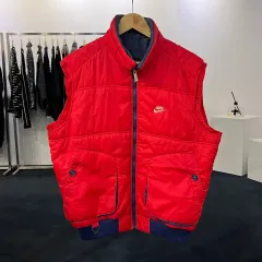 L 80s ファスン NIKE ダウンベスト パファージャケット ベスト