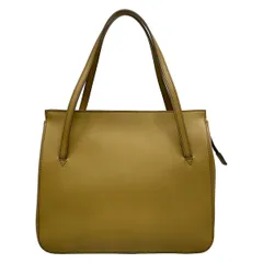 MargaretHowell(マーガレットハウエル) ハンドバッグ - イエローベージュ レザーのサムネイル