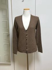 極上の肌触り】GUCCI グッチ カシミア 96% カーディガン グレー L