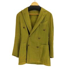 CABaN メランジリネンダブルブレストジャケット S 美品 定価7万
