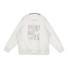 Bou Jeloud Bab 7438011 箔プリント裏毛プルオーバー トレーナー スウェット ホワイト レディース ブージュルード【中古】6-0418M∞のサムネイル