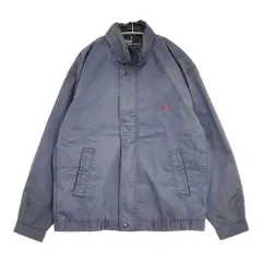 POLO RALPH LAUREN 80s～90s USA製 サイズM ブルゾン ジャケット ネイビー メンズ ポロ・ラルフローレン【中古】6-0418M♪