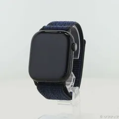 ソフマップ 〔中古品〕 Apple Watch Series 10 GPS 46mm ジェットブラックアルミニウムケース ブラック／ブルーNikeスポーツループ【196】