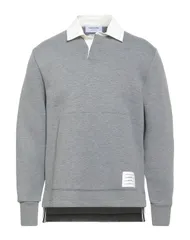 トムブラウン メンズ トップス ポロシャツ THOM BROWNE ポロシャツ Gray グレーのサムネイル