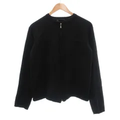 コムサデモードメン COMME CA DU MODE MEN カーディガン フロントジップ 長袖 黒 ブラック /SX ■ECG003