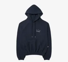 M/XL/XXL アイエプスタジオ ヘリンボーン フーディー ネイビー