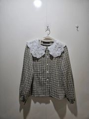 RakRaek ロマンティック バラ柄 ハート ブラウス 姫系 花柄 - メルカリ
