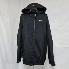 Dickies ナイロンジャケット フード付き 黒/白 - メルカリ