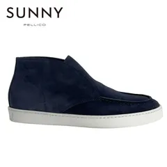 未使用品 PELLICO SUNNY BARTEX スウェードレザー チャッカ スニーカー 43 DEEP BLUE/ダークネイビー  【値下げ交渉歓迎】のサムネイル