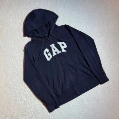 gap 30周年 ジップパーカー ジップフーディー 青 - メルカリ