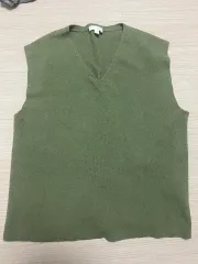 COS/KNITTED コットン ミックス ジャンデ ベスト/Mのサムネイル