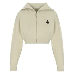 新商品 イザベルマラン クロップド ジップアップ ライトグレーのサムネイル