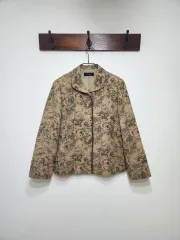 アンティーク ヴィンテージ フラワー ジャガード ブレーザー ジャケット