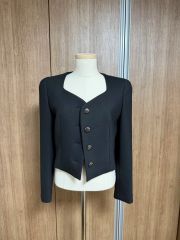 さ*ん様 【GIORGIO ARMANI】美品！ベロアジャケット ショート丈 ボ
