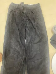 ブラック ワイド デニム パンツ