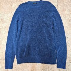 DENHAM ブルー クルーネックセーター X-SMALL - メルカリ