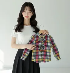 ポロ ラルフ ローレン フリル チェックシャツ (6歳用)