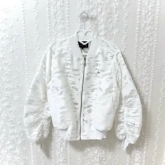 Vivienne Westwood ヴィヴィアン・ウエストウッド 正規品 アングロマニア 白 シルバー シャーリング ジップアップ ブルゾン ジャケット 38のサムネイル