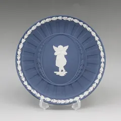 【Wedgwood】ウェッジウッド ジャスパー ポートランドブルー 飾り皿 プレート _ 置物 オブジェ