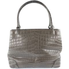 新品同様】BEAUGRAND クロコダイル グレージュ セミショルダーバッグ 