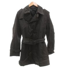 メールアンドコー MALE＆Co トレンチコート LL ミドル ハーフ丈 黒 ブラック /AE ■GY06