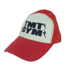 TMT ティーエムティー TMT GYM ロゴ メッシュ キャップ コットン 中国製 レッド系 ホワイト系 F【中古】のサムネイル