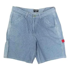 POLO JEANS ポロジーンズ 5033YNH2917 ヒッコリー ペインター パンツ ストライプ ハーフパンツ インディゴブルー系 32【中古】のサムネイル