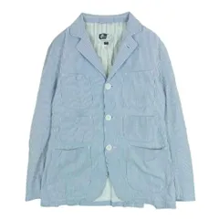 Engineered Garments エンジニアードガーメンツ ストライプ シャツ コットン ジャケット ライトブルー系 ホワイト系 XS【中古】のサムネイル