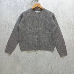 Couture Brooch クチュールブローチ ケーブルカーディガン 大人可愛い オフィスカジュアル きれいめ 秋冬 グレー 42サイズ ◎_〇◇☆のサムネイル