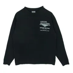 LANGLITZ LEATHERS ラングリッツレザーズ ロゴプリント 長袖 Tシャツ コットン アメリカ製 ブラック系 S【中古】のサムネイル