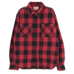 DELUXE デラックス BUFFALO CHECK バッファロー チェック フランネル  長袖 シャツ レッド系 M【中古】のサムネイル