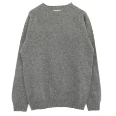 INVERALLAN インバーアラン SHETLAND CREWNECK SWEATER シェットランド クルーネック ニット セーター グレー系 40【美品】【中古】のサムネイル