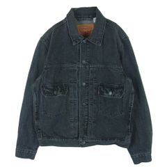 Levi's ブラックデニムジャケットフェード トラッカージャケット