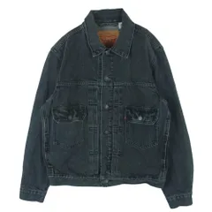 Levi's リーバイス A7632-0002 2nd Type RELAXED ブラック デニム ジャケット カンボジア製 グレー系 S【中古】