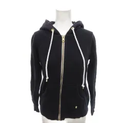 ブルーレーベルクレストブリッジ BLUE LABEL CRESTBRIDGE 美品 ジップアップパーカー 38 紺 ネイビー 無地 長袖 フロントポケット 55P31-318-29 /HW ■GY06