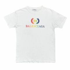 美品］バレンシアガ BBロゴ Tシャツ ホワイト サイズXS - メルカリ
